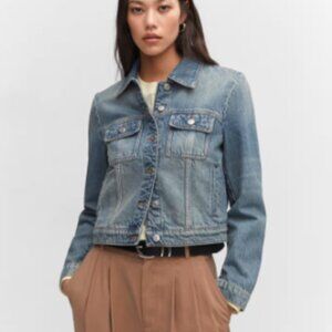 Mango Pocketed Denim Jacket (XS)